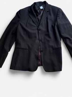 Jones New York Black Pinstripe Women's Blazer